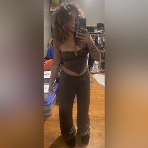 Weekend Muse Pant Set - Brown